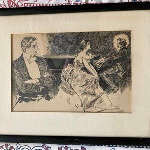 Charles Dana Gibson 'The Triumph of Genius' 1901 Print